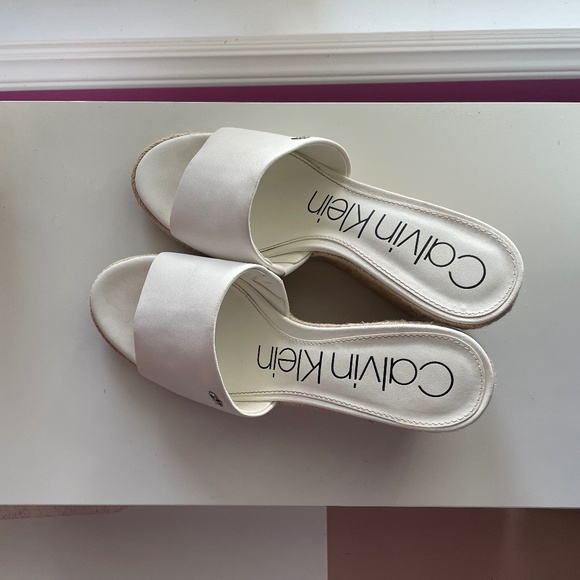 Calvin Klein White Wedges - Picture 2 of 2